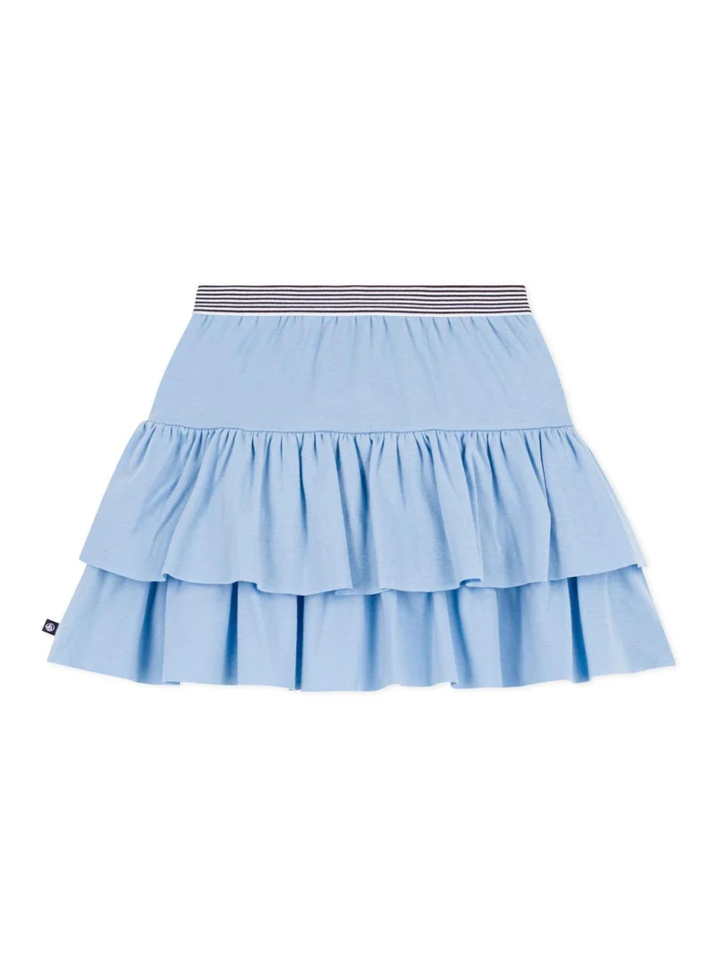 Petit Bateau Children's short plain cotton skirt